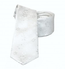          NM Slim Krawatte - Weiß geblümt Gemusterte Krawatten